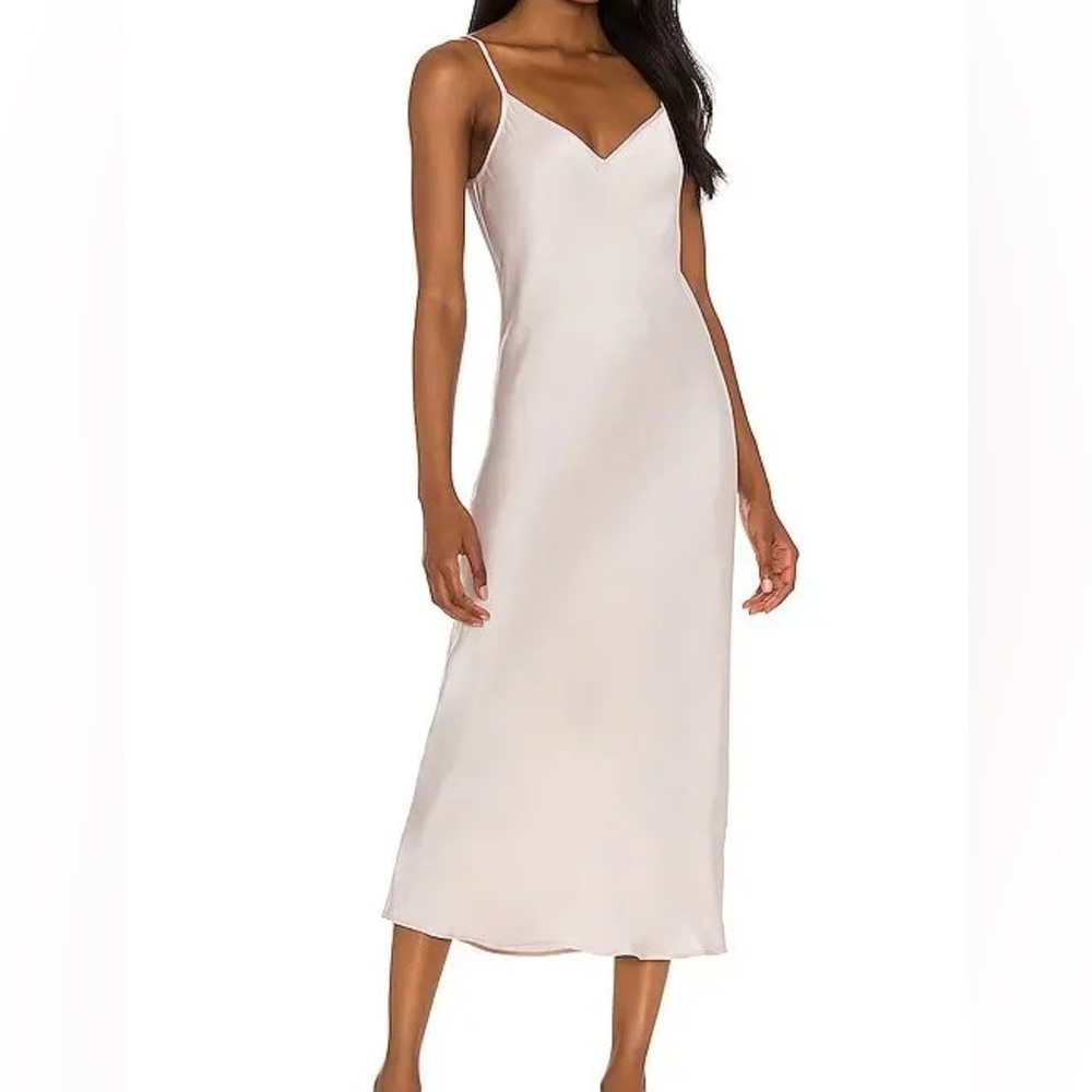 All Saint Blush Pink Sleeveless V-Neck Slip Dress Size 12